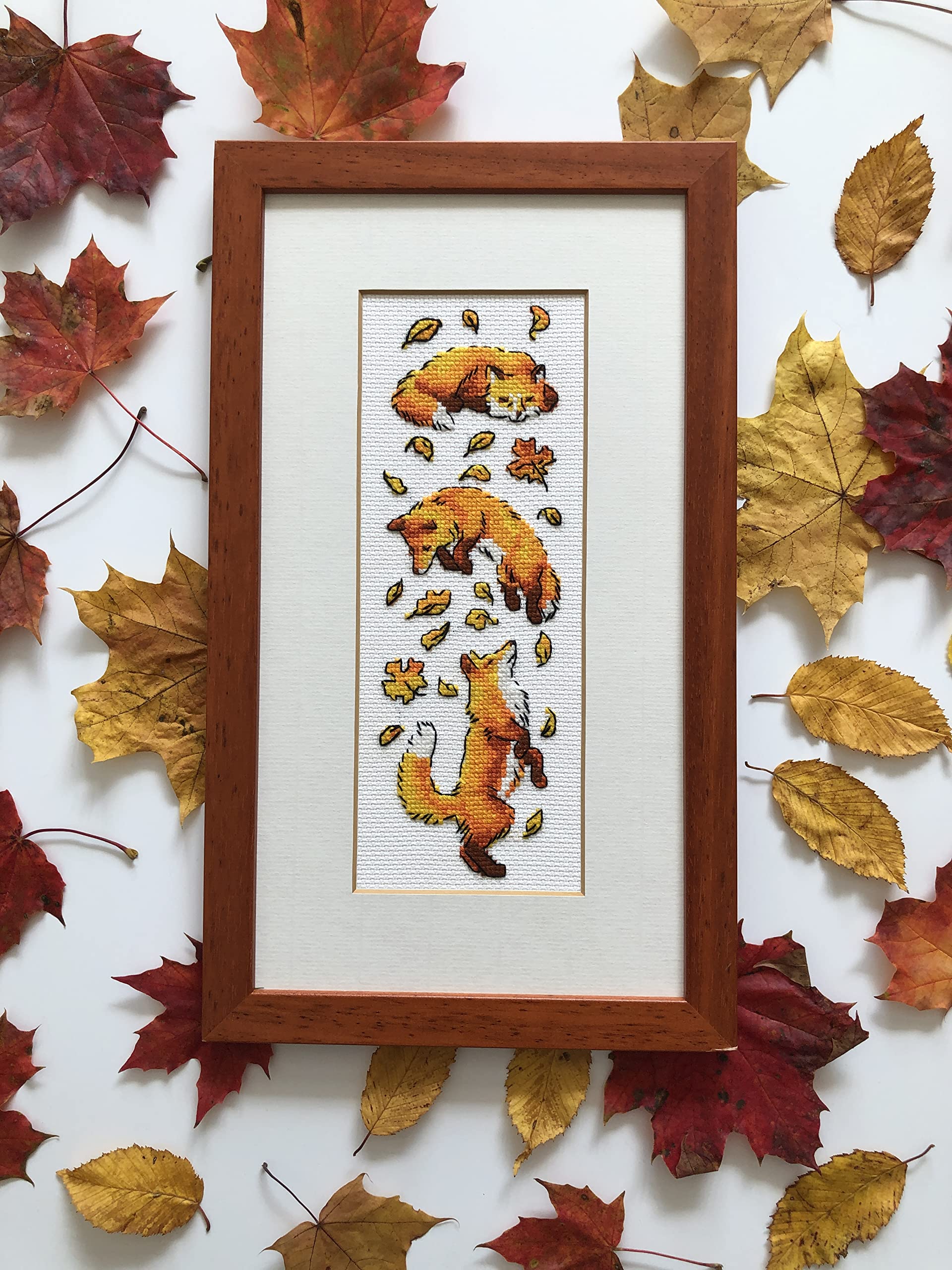 RIOLIS - Foxes in Leaves 1879, Cross Stitch Kits 3