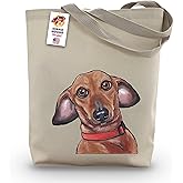 Dachshund Tote Bag - Weinie Dog Gifts - Dachshund Lover Gift - Dachshund Gifts for Women - Doxie Totes -Handmade Totes - Dachshund Canvas Totes - Dachshund Shopping Bag - Grocery Bag - Beach Bag