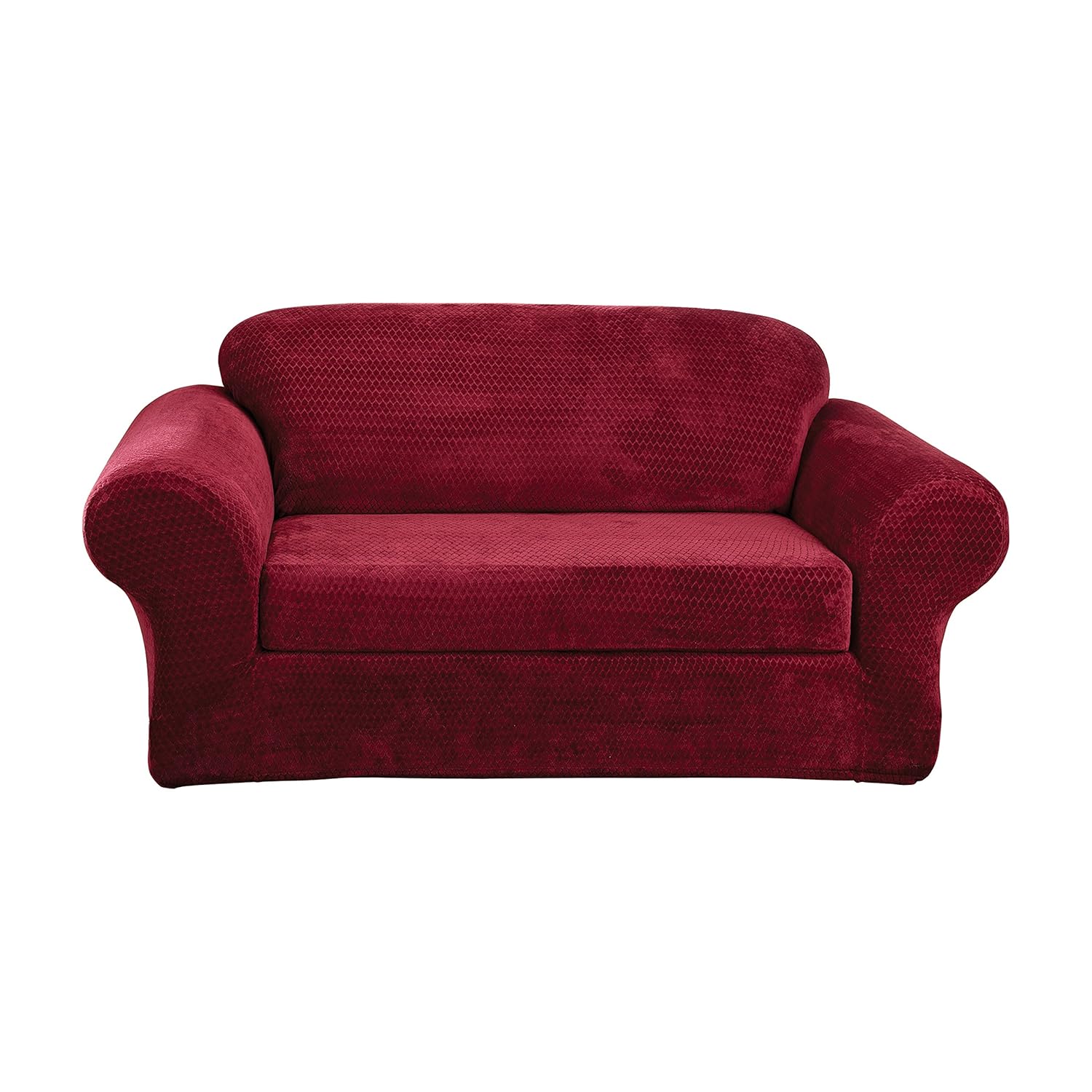 Best Sure Fit 2 Piece Sofa Cover Black