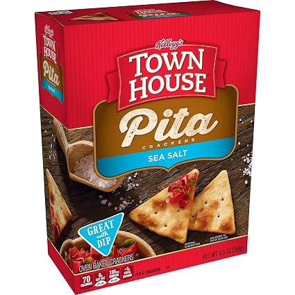 Keebler town house, pita oven baked crackers, sea salt (030100784586)