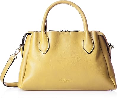 Amazon Co Jp レガートラルゴ ショルダーバッグ シュリンクpu 3つ口ボストンバッグ レディース イエロー シューズ バッグ