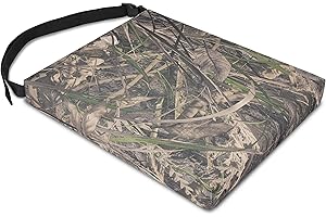 URMONA 1PCS Portable Hunting Seat Cushion, 16.5 x 14.1 x2.3in Thickening Lightweight Outdoor Cushion, Waterproof Sponge Dirty Proof Pad for Hunting, Camping, Stadium, Outdoor Sports(Water Plants)