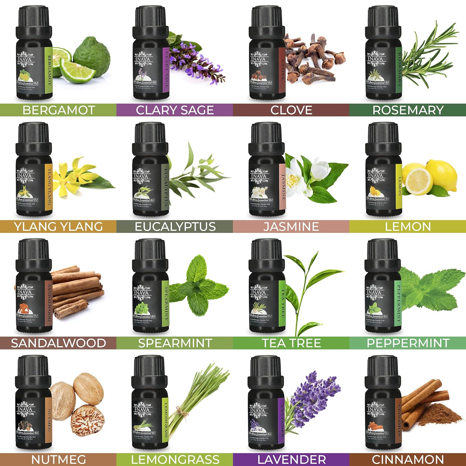 Aromatherapy Diffuser & Essential Oil Set - Ultrasonic Diffuser Extreme Cool Mist Output - Top 16 Oils 350ml-Auto Shut-Off 7 color LED – 100% Pure Therapeutic Grade Aroma Essential Oils-Lavender : Beauty