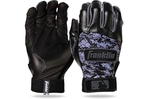 Franklin Sports MLB Digitek Batting Gloves – Adult and Youth Batting Glove – Tri-Curve Technology Fit – Genuine Leather Heel 