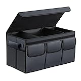 SODCAW Grey Trunk Storage Organizer For Car Trunk