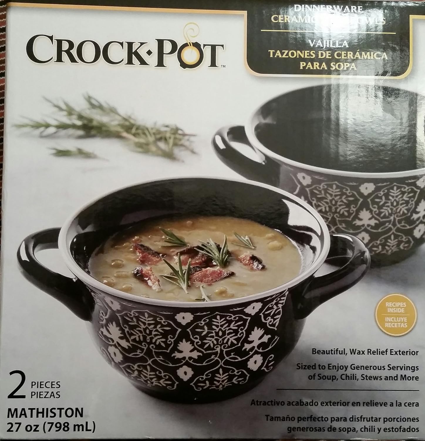Crock Pot Ceramic Soup Bowl Soup Bowls
