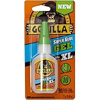 Gorilla 102433 XL Super Glue Gel, 1-Pack, Clear