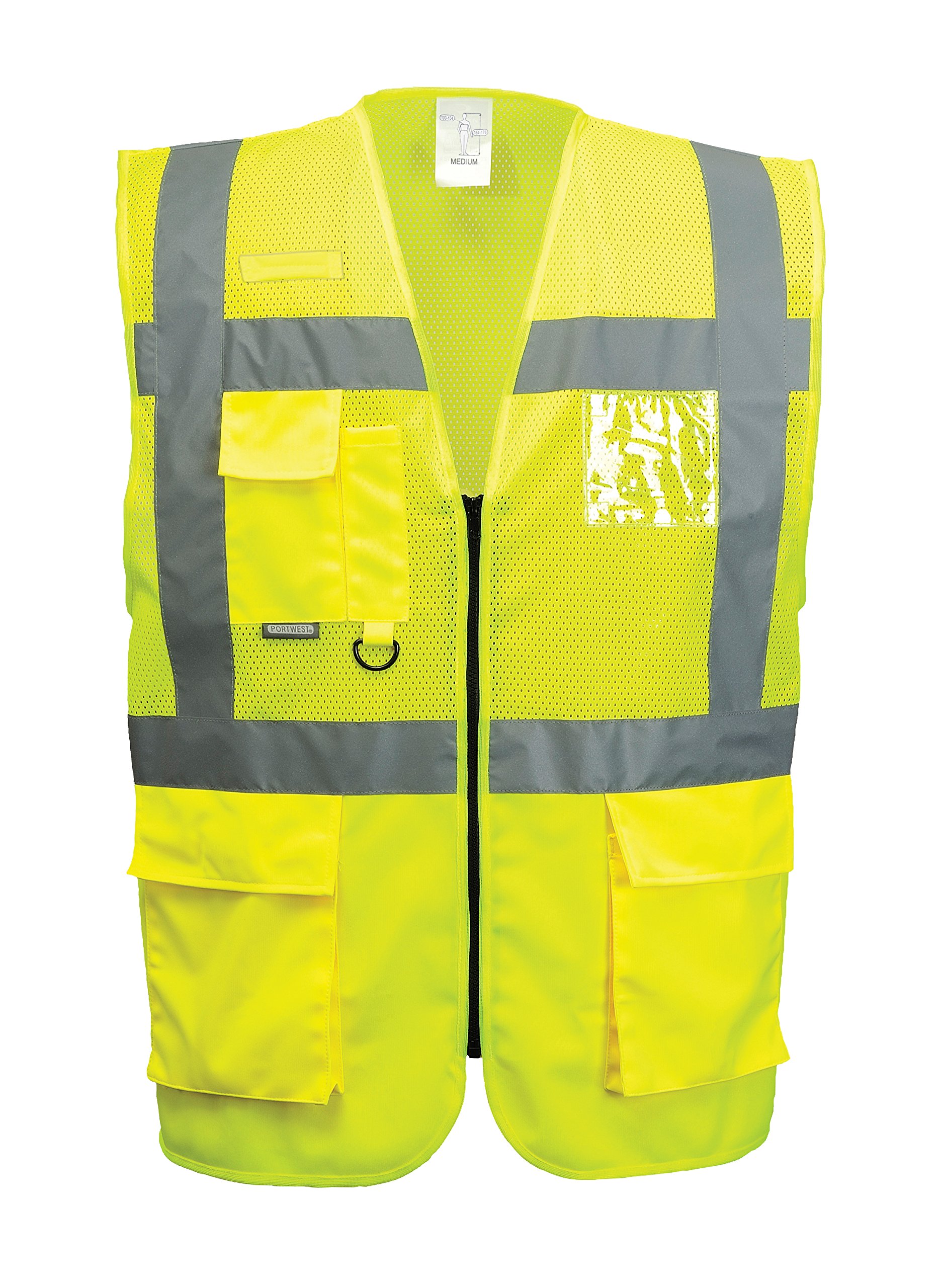 Portwest Madrid Executive Mesh Vest, Size: XXXL, Colour: Yellow, C496YERXXXL