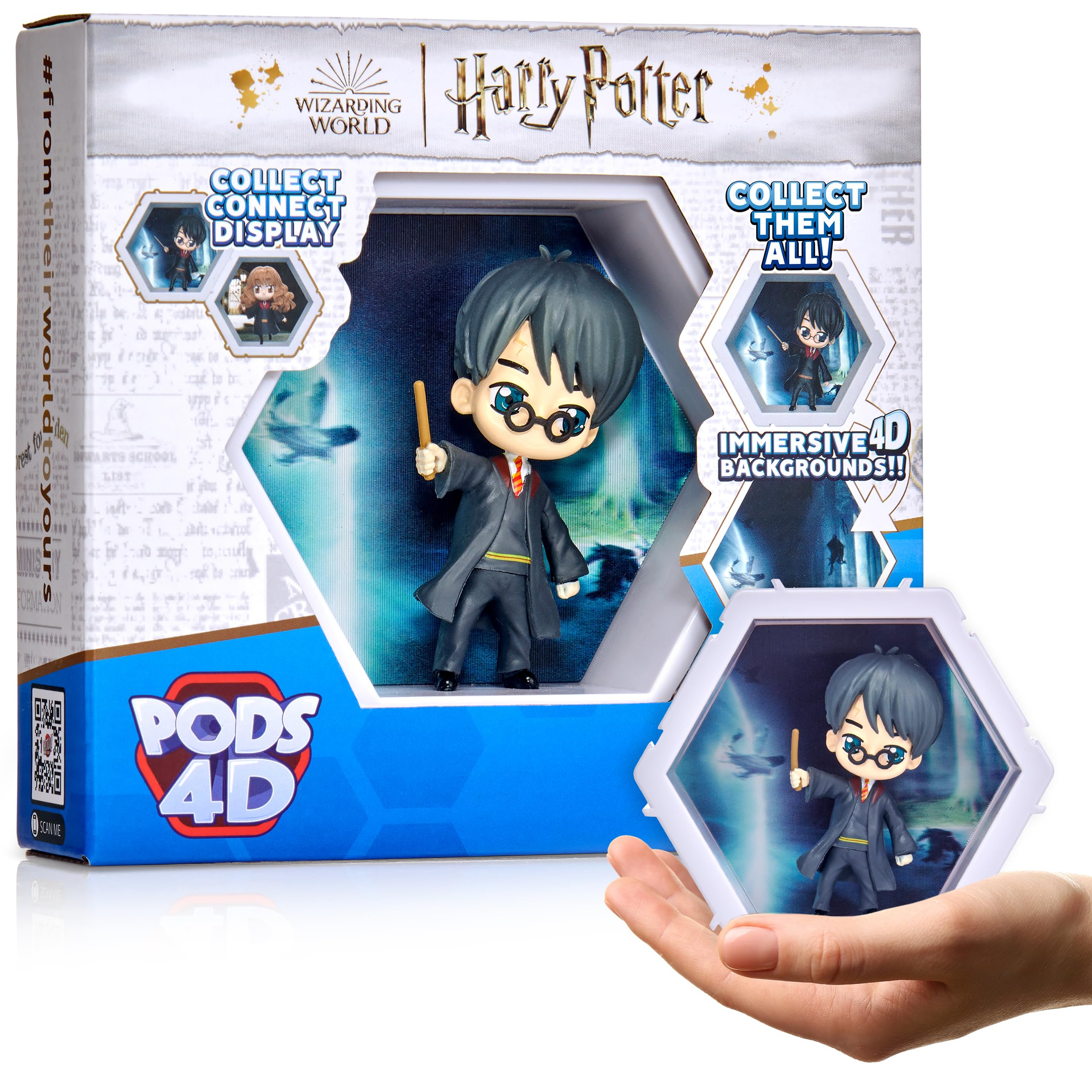 WOW! PODS 4D Harry Potter | Unique Connectable Collectable Bobble-head figure that Bursts from their World into Yours | Wall or Shelf Display | Harry Potter Toys and Gifts | Series 1 no. 416