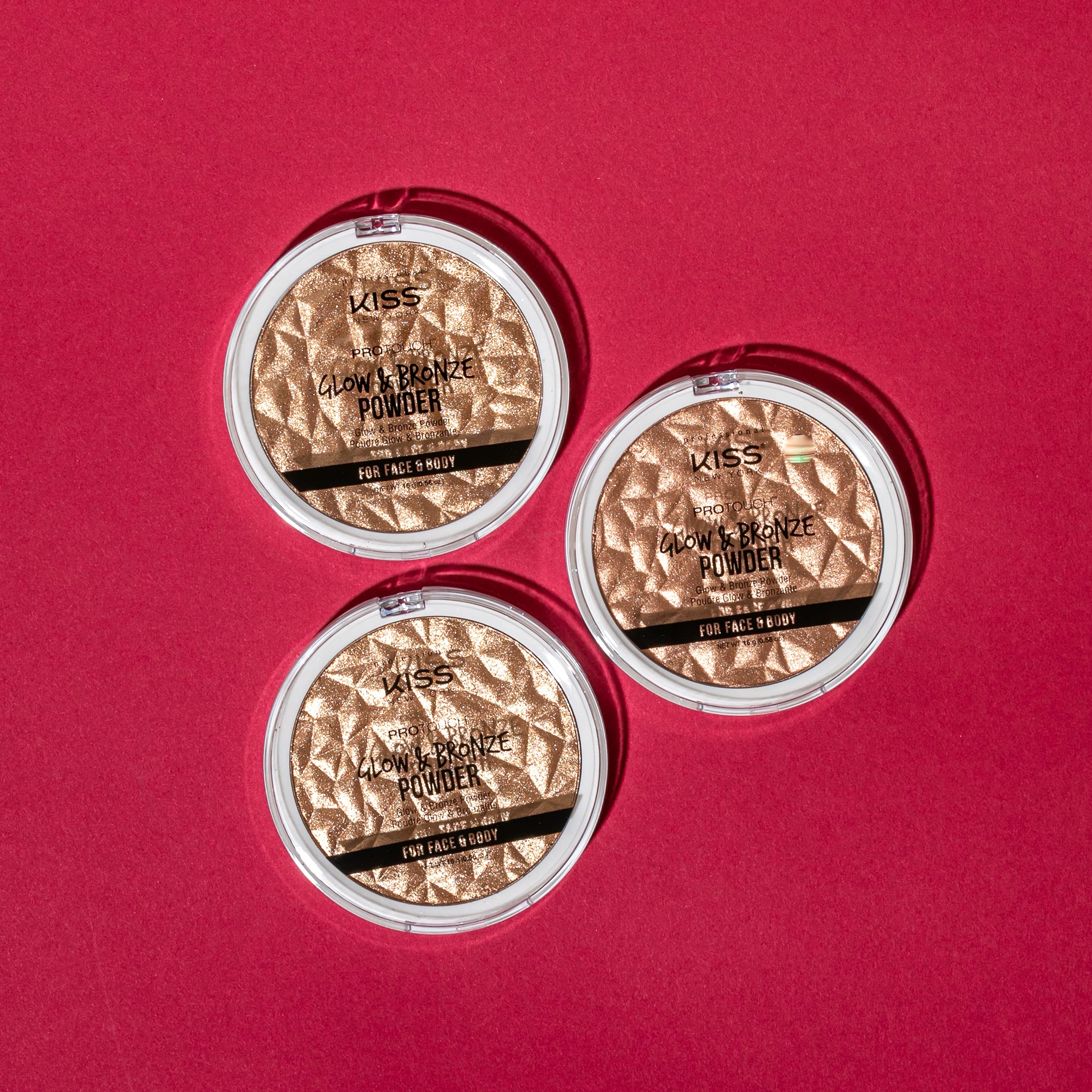 KISS NEW YORK Pro Touch Glow & Bronze Powder for Face & Body- KPBP02 (Powder-Deep)
