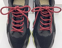 LHXVQZW 55" Wine Red Shoelaces Solid Color Round