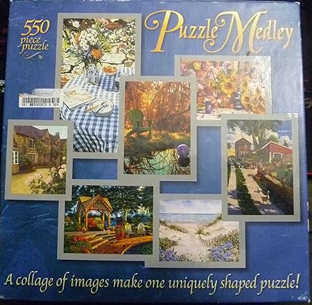 Amazon 自然のメドレー 550 Pieceパズル イメージのコラージュmake One Uniquely Shapedパズル ジグソーパズル おもちゃ