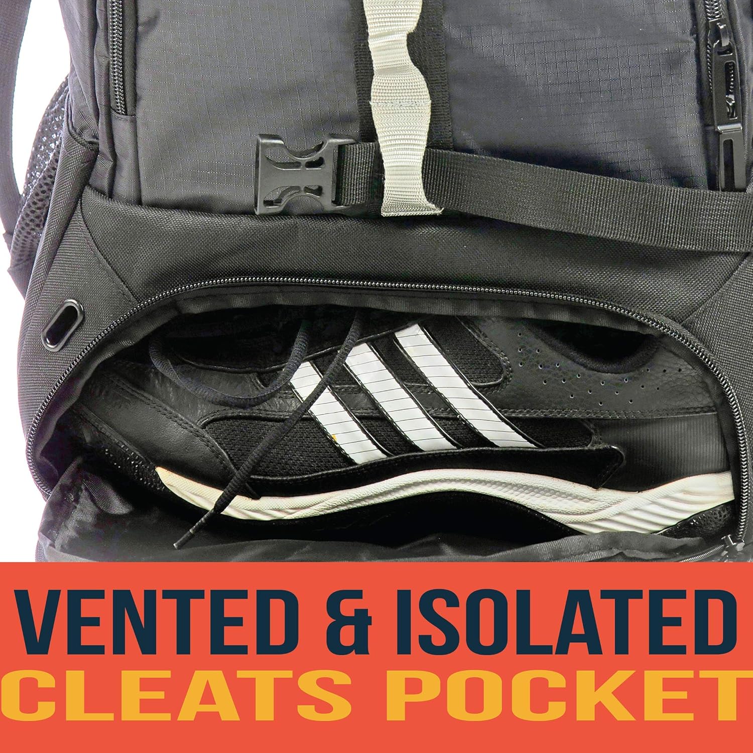 Athletico Youth Lacrosse Bag - Extra Large Lacrosse Backpack - Holds All Lacrosse or Field Hockey Equipment - Two Stick Holders and Separate Cleats Compartment (Black) : Sports & Outdoors