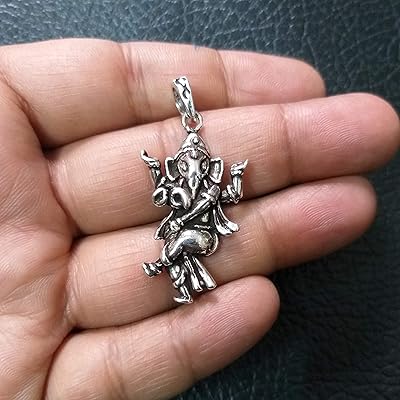 Sterling Silver Ganesha Pendant Spiritual Kuwait Ubuy