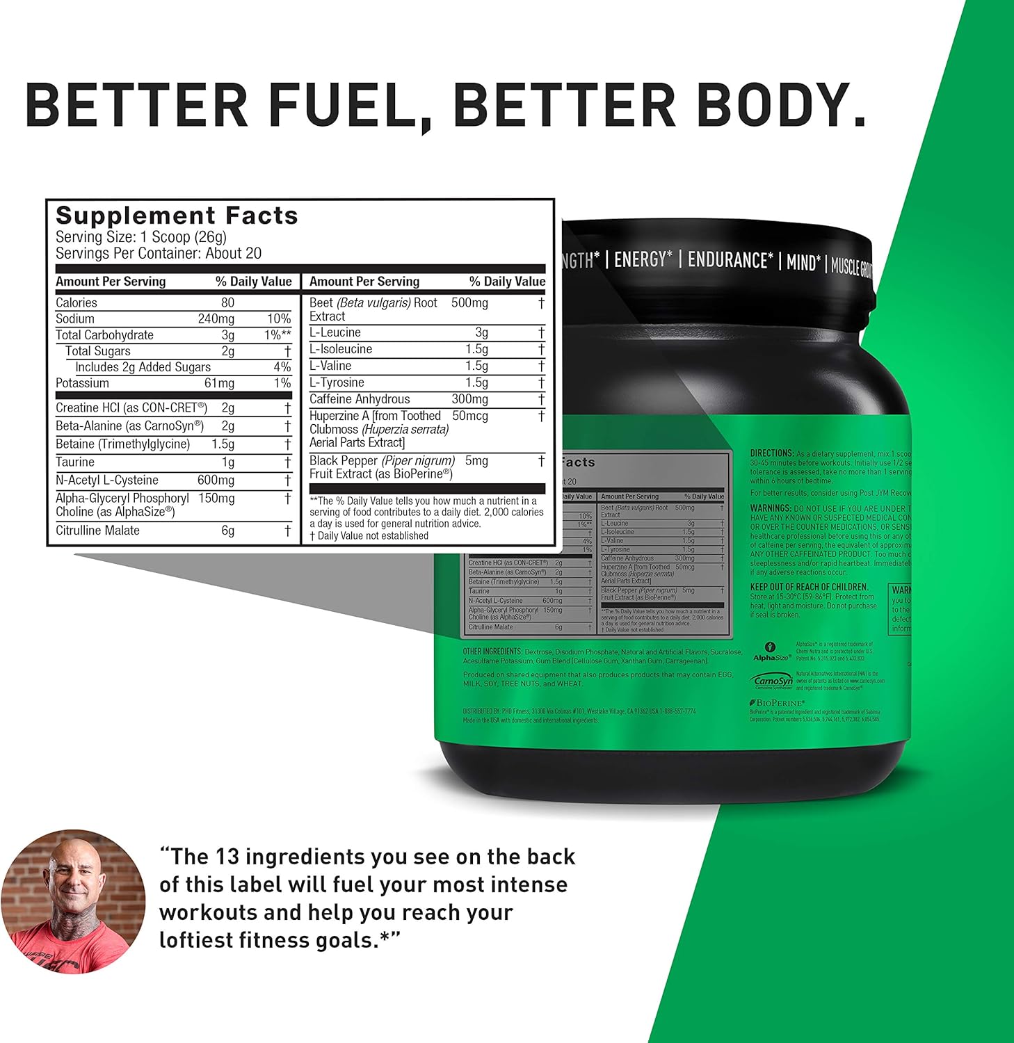 Pre JYM Pre Workout Powder - BCAAs, Creatine HCI, Citrulline Malate, Beta-Alanine, Betaine, and More | JYM Supplement Science | Pink Lemonade Flavor, 20 Servings: Health & Personal Care