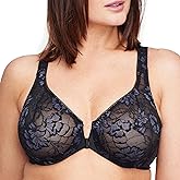 Glamorise Womens Lacey T-Back Wonderwire Bra Underwire #9246