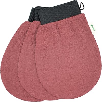 PureXT 3 Exfoliating Gloves Kessa Hammam Body Scrubber 250D