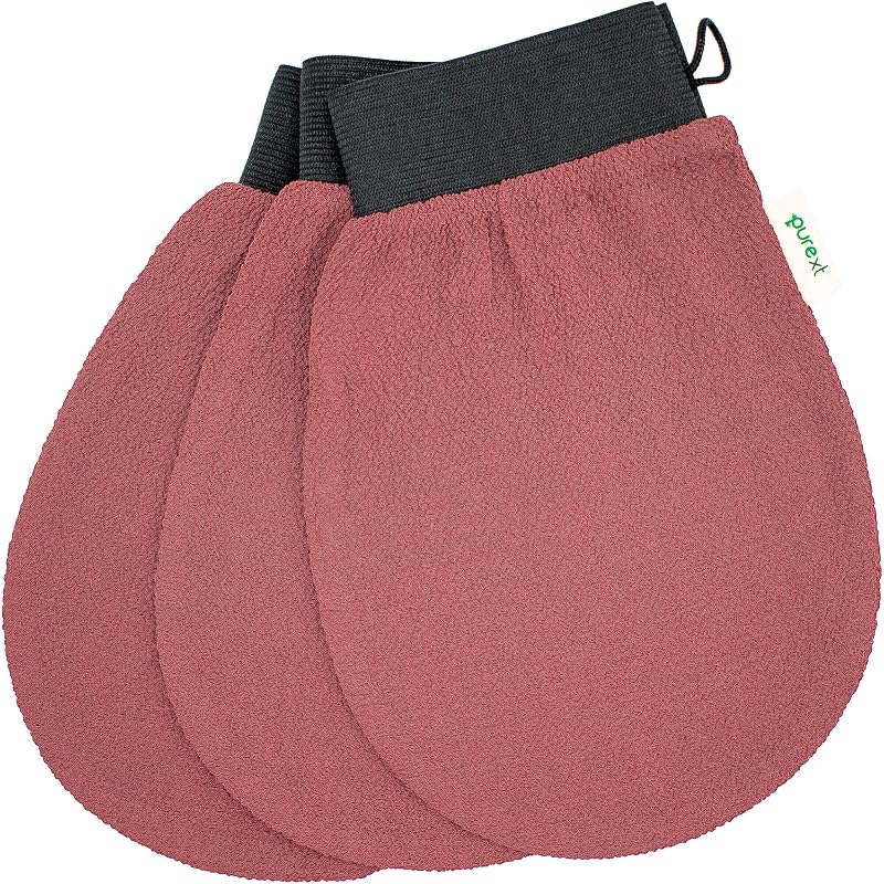 PureXT 3 Exfoliating Gloves Kessa Hammam Body Scrubber 250D