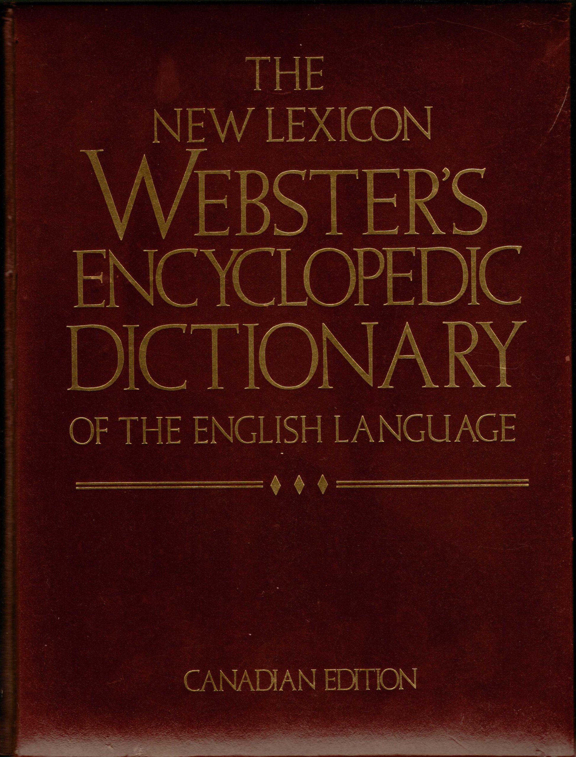 The New Lexicon Webster S Encyclopedia Dictionary Of The English Language Lexicon Publications Inc 9780717245727 Amazon Com Books
