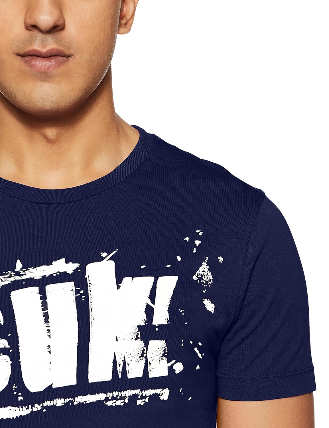 french connection men's solid slim fit t-shirt