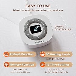 Bedsure Heated Mattress Pad Full - Bed Warmer with