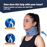 Wonder Care Soft Neck Brace Cervical Collar Grey Small for Neck Support view 2