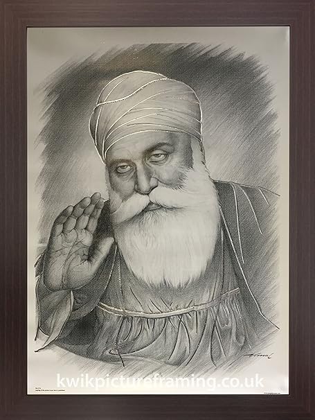 Guru Nanak Dev Ji Orignal Picture In Size 16 X 12