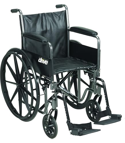 Amazon.com: Drive Medical SSP118FA-SF Silver Sport 1 Folding