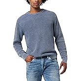 Buffalo David Bitton mens Textured Crew Knit Washy Sweater