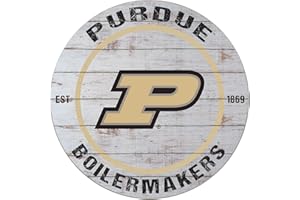KH Sports Fan 20"x20" Classic Purdue Boilermakers Weathered Circle Sign,1032100406