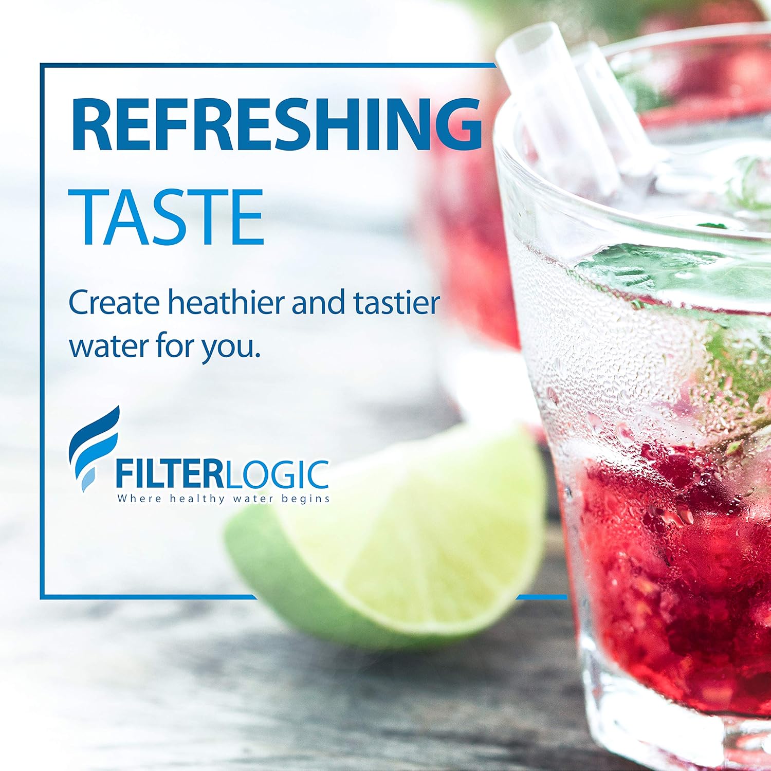 FilterLogic Faucets Filter Cartridge, Compatible with Brita Tap Water Filtration System (Pack of 2): Home & Kitchen