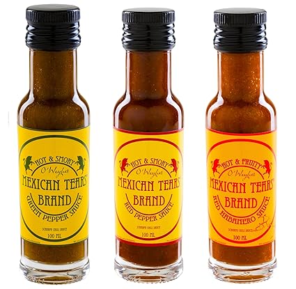 Mexican Tears 3er Pack Scharfe Sauce Aus Habaneros Und Chipotle 3x100ml Chilisauce Amazon De Lebensmittel Getranke