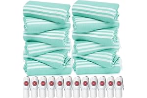 12 Pack Turkish Beach Towels Quick Dry Sand Free Oversized Bath Pool Swim Towel Extra Large XL Blanket Adult Travel Cruise Ac