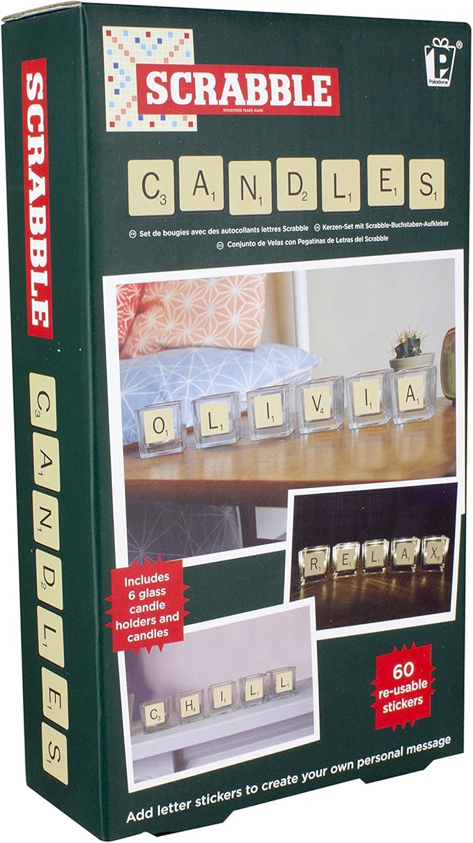 Paladone – Scrabble Juego de Velas, Multicolor, Juego de 6: Amazon.es: Hogar