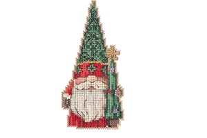 Mill Hill Gnome with Tree Counted Cross Stitch Ornament Kit 2022 Jim Shore Santa Gnomes JS202211