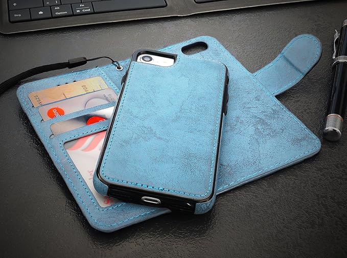 MyGadget Funda Flip Case con Tapa 2 en 1 para Apple iPhone 7/8 en ...