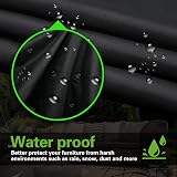KIAMXNE Outdoor Furniture Cover 200x160x74cm Waterproof Oxford 420D view 2