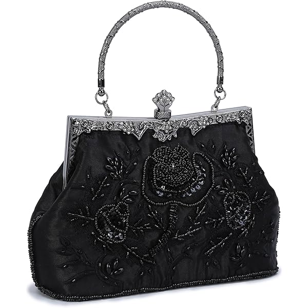 着物・浴衣 Clasp bead bag/retro vintage/Flower 着物・浴衣 Clasp bead bag/retro vintage/Flower Japanese