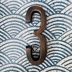 HASWARE 4 Inch Self Adhesive House Number, Modern