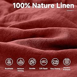 Simple&Opulence 100% Nature Pure Linen Fabric 78