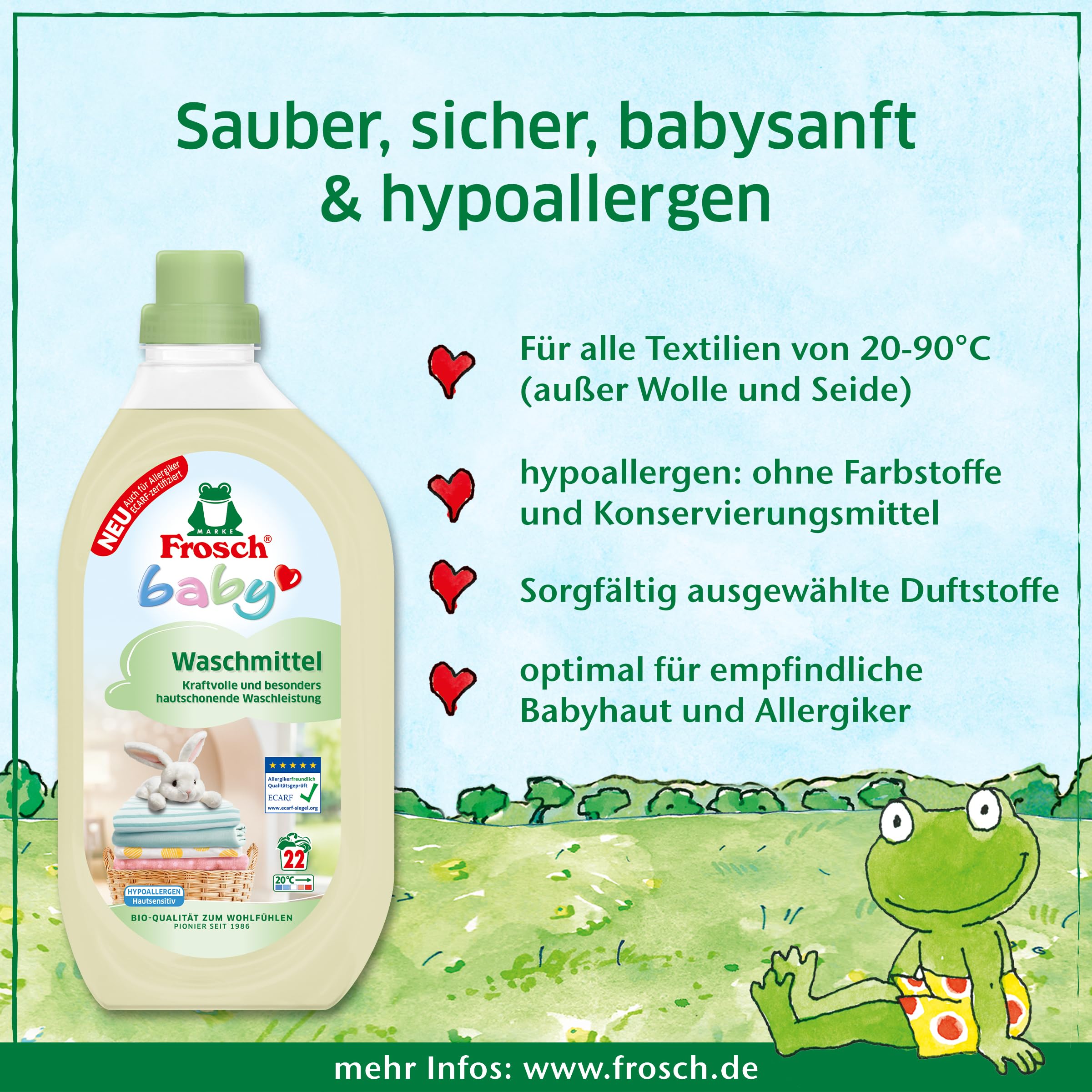 Frosch Baby Waschmittel 1,5 L 2