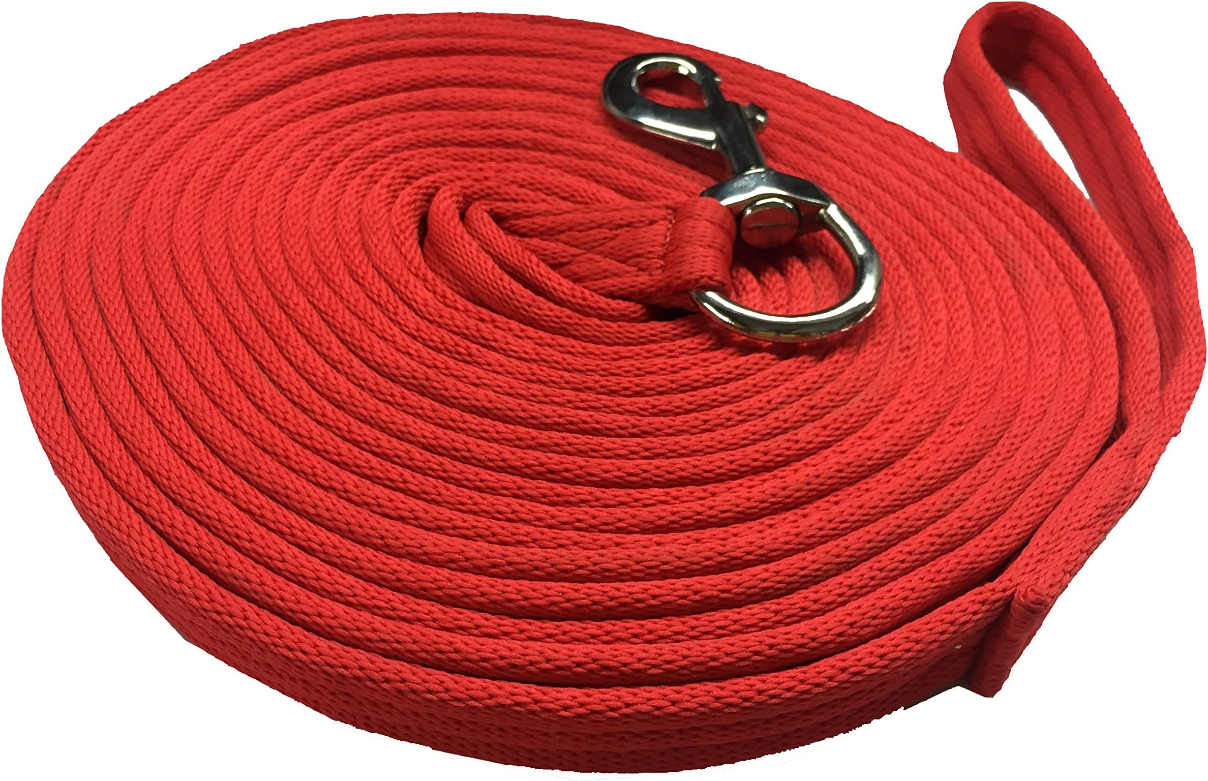 Discount Pet Accessories SOFT LUNGING REINS TRAINING AID LUNG LINE LUNGING ROPE IN RED