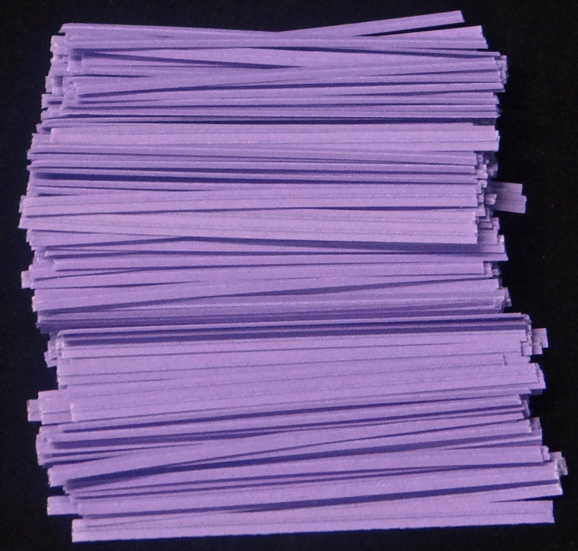 Lavender Paper Twist Ties 100 Count 3 1/2" Length Candy Making Supplies