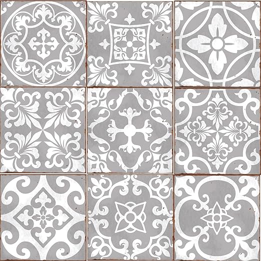 Lps Pack Of 9 Mixed Grey Victorian Moroccan Retro Traditional Aged