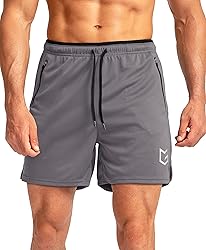 G Gradual Men's Running Shorts with Zipper Pockets