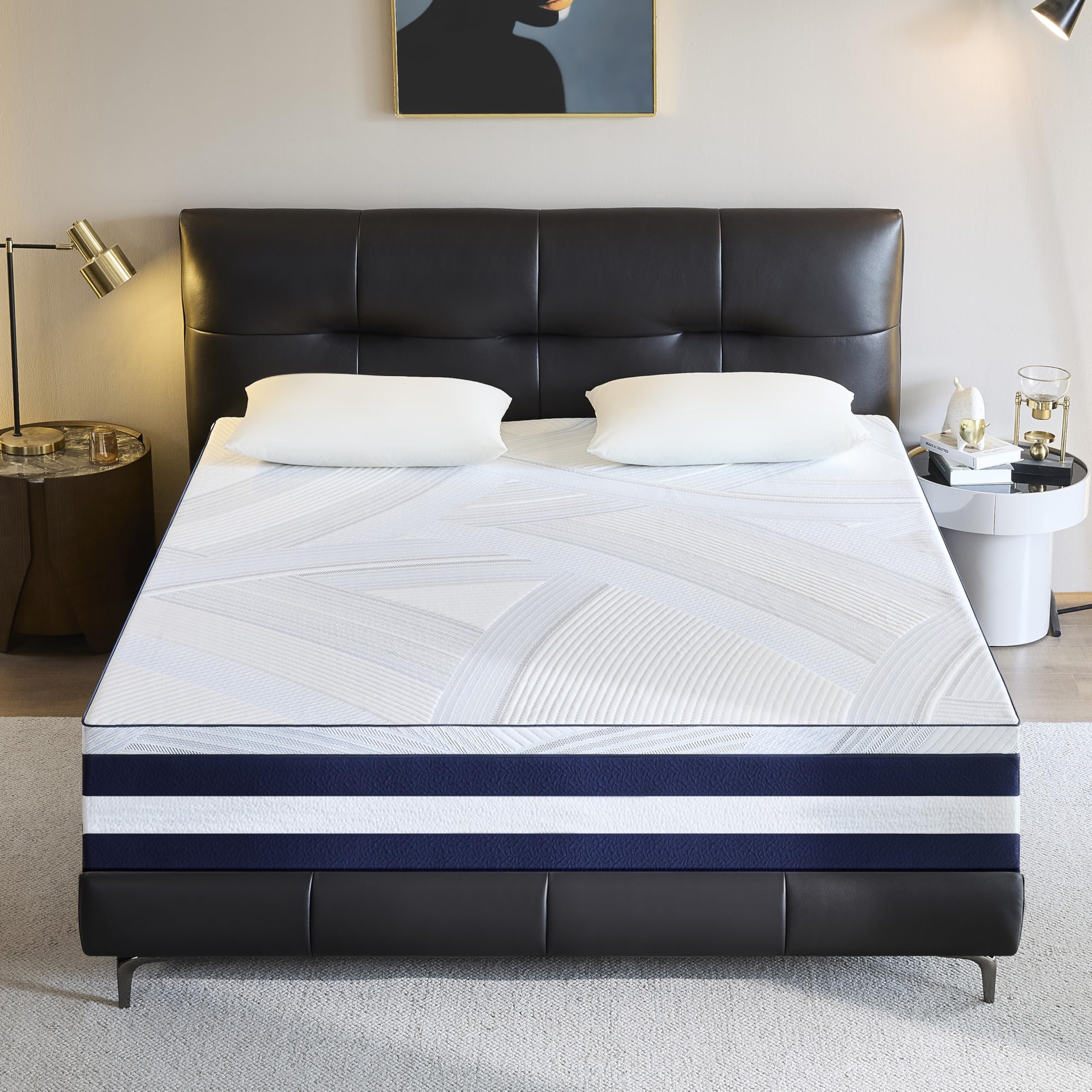 Photo 1 of ***FACTORY SEALED***BedsPick Queen Mattress Made in USA, 12 Inch Copper Gel Cooling Memory Foam Mattress, Therapeutic Bed in a Box, Detachable Topper Design, Medium Feel, Pressure Relief, 100-Night Trial