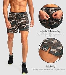 G Gradual Men's Running Shorts with Zipper Pockets