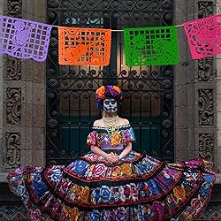 Mexican Party Decorations, 10 Large Colorful