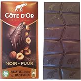 Cote d'Or Dark Chocolate with Hazelnuts, C&ocirc;te d'Or Total Weight 6.34 oz | Chocolate Dark, Belgian Dark Chocolate, Belgian Chocolate Bar