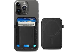 ExtreLife For Magsafe Wallet, Strongest Magnetic Wallet for iPhone 17/16/15/14/13/12 Series, for Magsafe Card Holder with 2 Card Slots, RFID Blocking, Vegan Leather, Hold 7 Cards, Slim, Black
